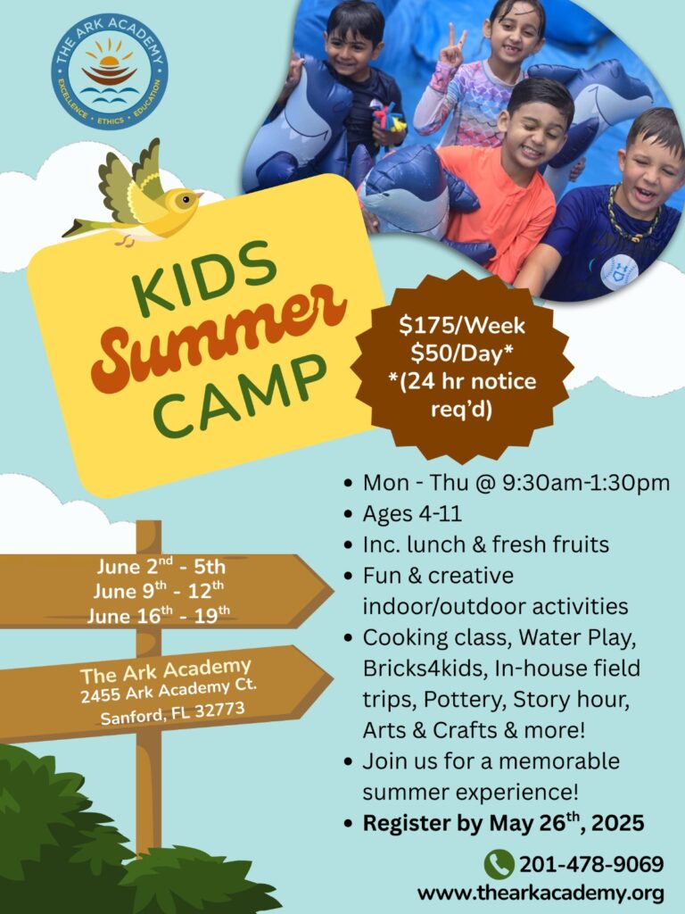 The Ark Academy Summer Camp 2025 Flyer